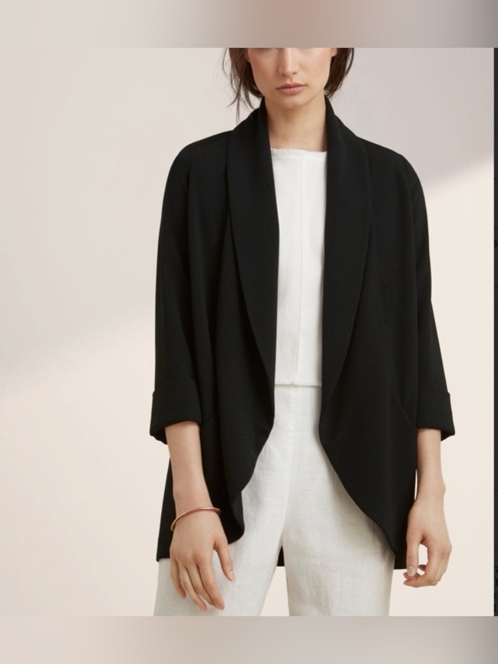 Banana Republic| Soft blazer, black.